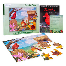 Load image into Gallery viewer, Large Piece Puzzle: Garden Birds -24 pcs
