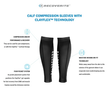 Load image into Gallery viewer, Recoverite Calf Compression Sleeves with Ice/Heat Gel Packs