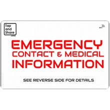 Load image into Gallery viewer, Smart NFC Emergency Medical Alert ID Information Card