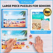 Load image into Gallery viewer, Large Piece Puzzle: Beach Fun - 36 pcs