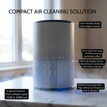 Load image into Gallery viewer, UV-C Desktop Air Purifier (Compact Air Cleaning Unit)