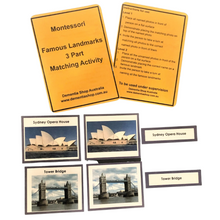 Load image into Gallery viewer, Montessori Three Part Matching Activity Level 3
