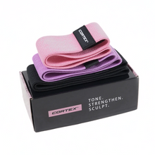 Load image into Gallery viewer, RBD01 Cortex FibraBands 3 Pack Micro Flat Resistance Bands (82mm)