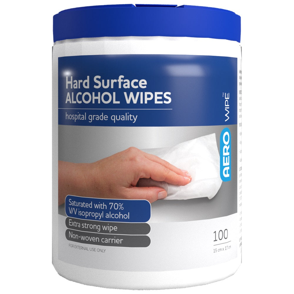 Hard Surface Anti Bacterial Wipes (Tub of 100)