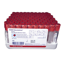 Load image into Gallery viewer, BD Vacutainer Serum Tube 16mmx 100mm Red 10ml (Box of 100)
