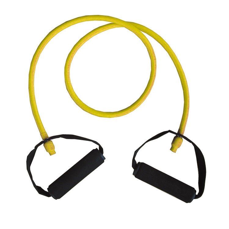 Body Concept Resistance Training Tube With Soft Handles (Yellow Light)