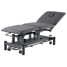 Load image into Gallery viewer, New Pacific Medical Stealth Black 3 Section Medical Couch (Free Round Stool)