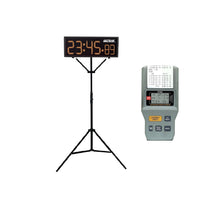 Load image into Gallery viewer, Ultrak T-120 LED Outdoor Display Timer With Tripod (With Free DT820 Stopwatch &amp; Printer)

