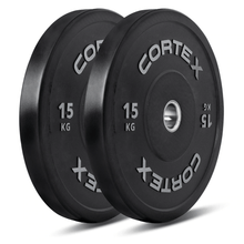 Load image into Gallery viewer, Cortex Black Series V2 Bumper Plates (Pair)