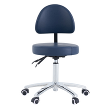 Load image into Gallery viewer, Pacific Medical Round Stool with Backrest
