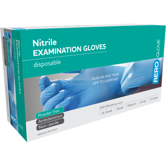 Nitrile Powder Free Medical Gloves x 100