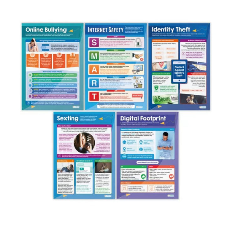Digital Safety Secondary School Posters (5 Posters)