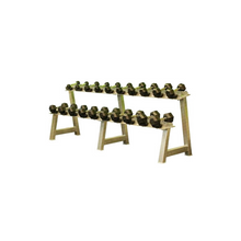 Load image into Gallery viewer, 2 Tier Dumbbell Rack with Saddles (Holds 10x Pairs)
