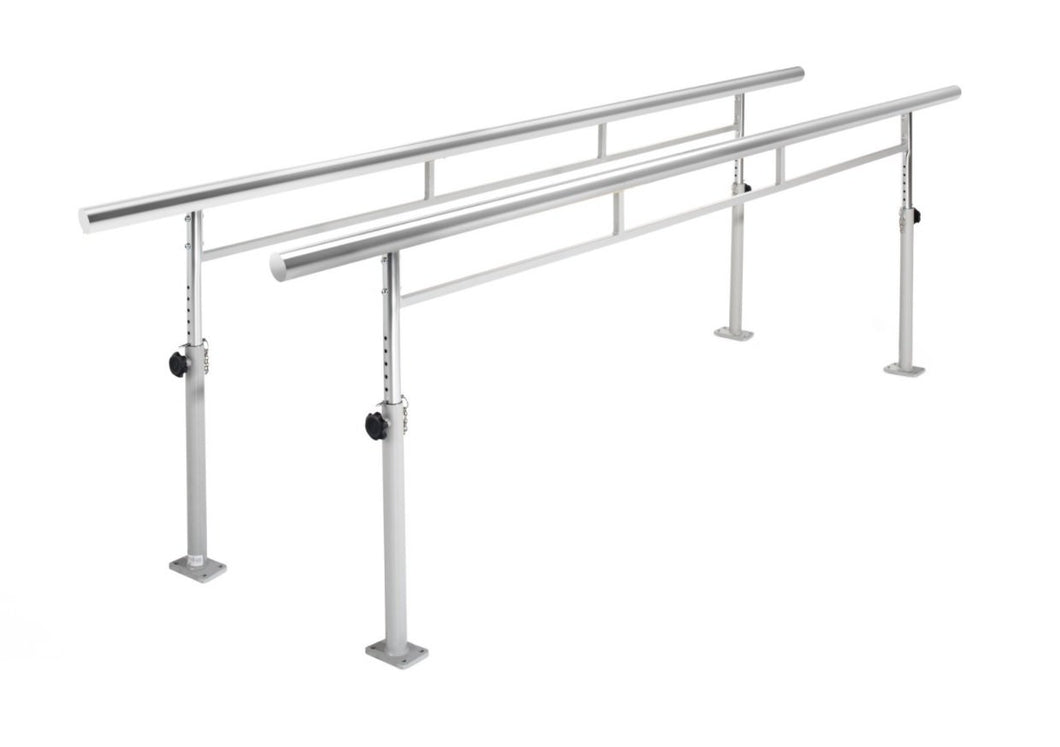 Parallel Walking Rehabilitation Bars Steel 3M (Fixed or Folding)