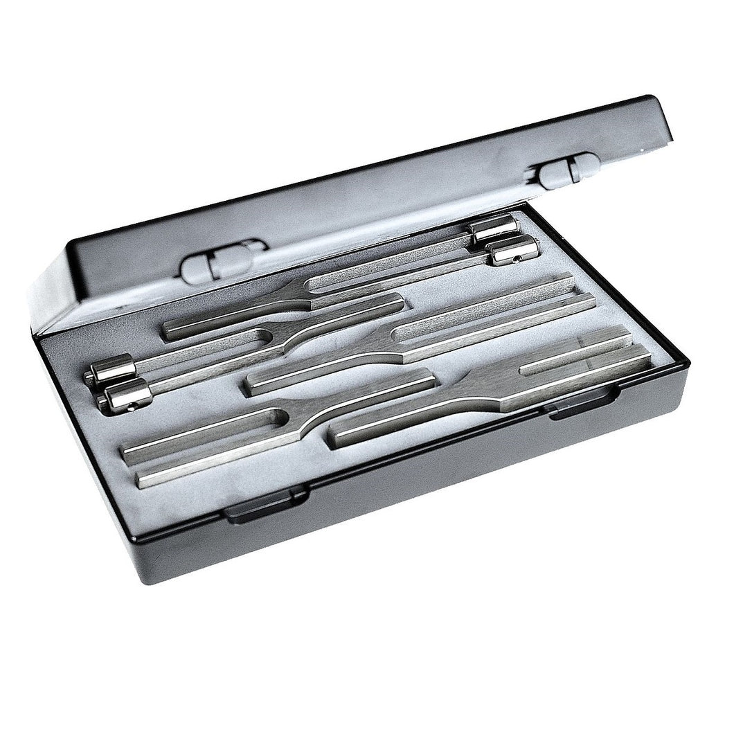 Riester Tuning Fork Set II (Set of 5 Stainless Steel Forks - Made in Germany)
