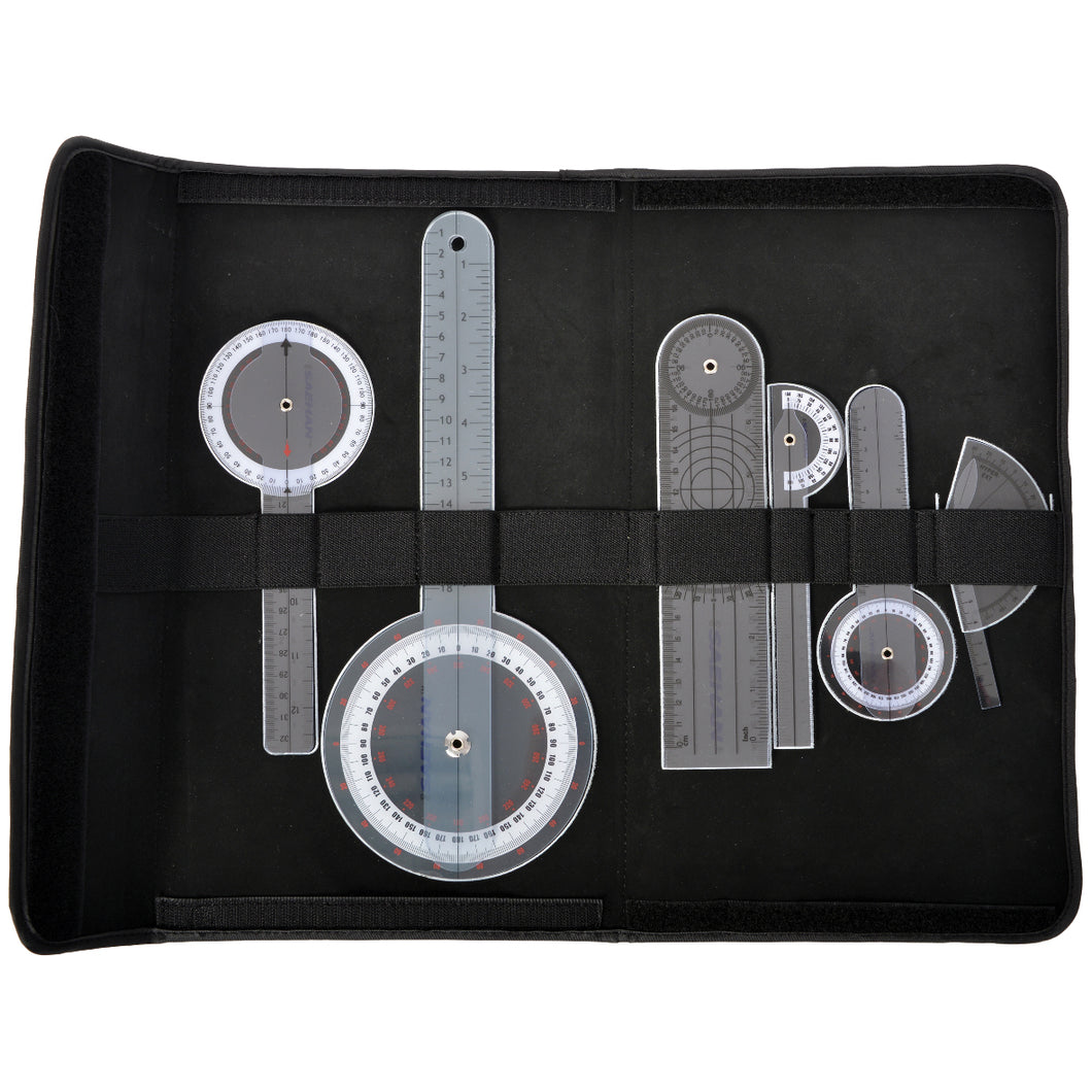 Plastic Goniometer Set With Carry Case