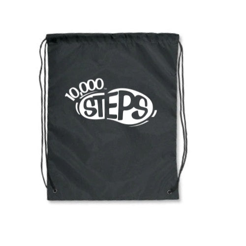 10,000 Steps Large Drawstring Backpack