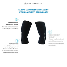 Load image into Gallery viewer, Recoverite Elbow Compression Sleeves with Ice/Heat Gel Packs
