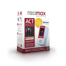 Load image into Gallery viewer, Rossmax SB210BT Bluetooth Fingertip Pulse Oximeter with &quot;ACT&quot; Artery Check

