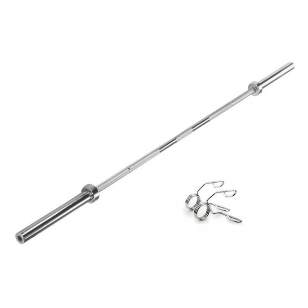 7ft Olympic Barbell With Spring Collars (1500lb)