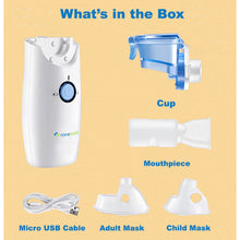 Load image into Gallery viewer, Caremax Portable Ultrasonic Mesh Nebuliser Inhaler
