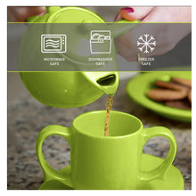 Load image into Gallery viewer, Dementia Alzheimer&#39;s Two Handled Drinking Mug (Yellow)
