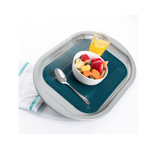 Load image into Gallery viewer, Dycem Rectangle Non Slip Anchor Pad 18cm x 25cm Blue
