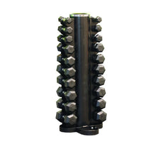 Load image into Gallery viewer, 1-10kg Commercial Rubber Dumbbell Set With Vertical Rack (Free Delivery)
