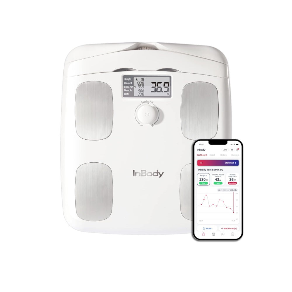 InBody INBODY H20N ソフトホワイト InBody Dial H20N White Body Composition Scales With Smart App