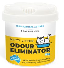 Load image into Gallery viewer, SAN-AIR Kitty Litter Odour Eliminator Gel 75g with Fan Dispenser Bundle
