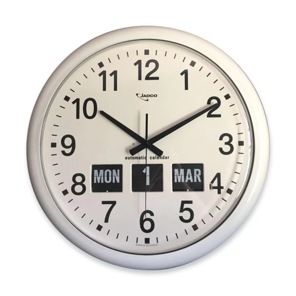 Jadco Round Analogue Calender Clock