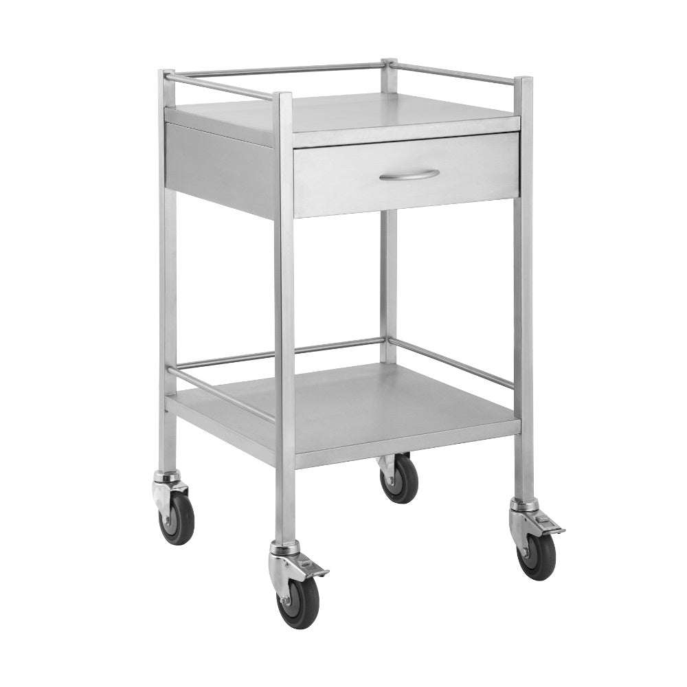 Pacific Medical Stainless Steel Trolley 1 Drawer