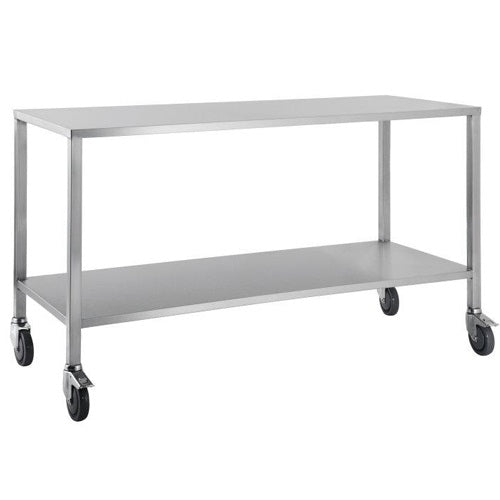 Pacific Medical Stainless Steel Trolley Flat No Rails (80cm x 90cm)
