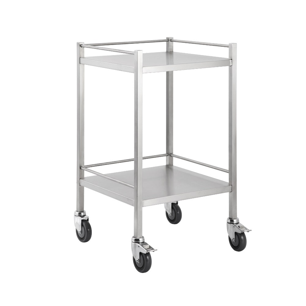 Pacific Medical Stainless Steel Trolley No Drawers
