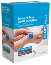 Load image into Gallery viewer, Blue Chefs Standard Visual Bandages (Box of 50)
