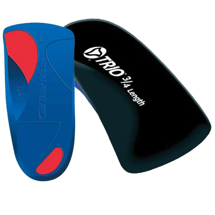 TalarMade Trio 3/4 Length Orthotics Firm Density (Red)