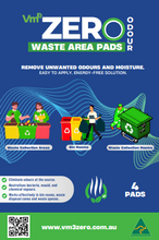 Load image into Gallery viewer, Vm3 Purefier Commercial Waste Area Pads (4 Pack of 12 squares)
