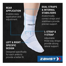 Load image into Gallery viewer, Zamst A1 Moderate Ankle Brace White
