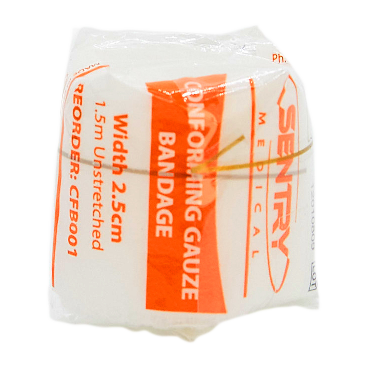 Conforming gauze bandage 2.5cm