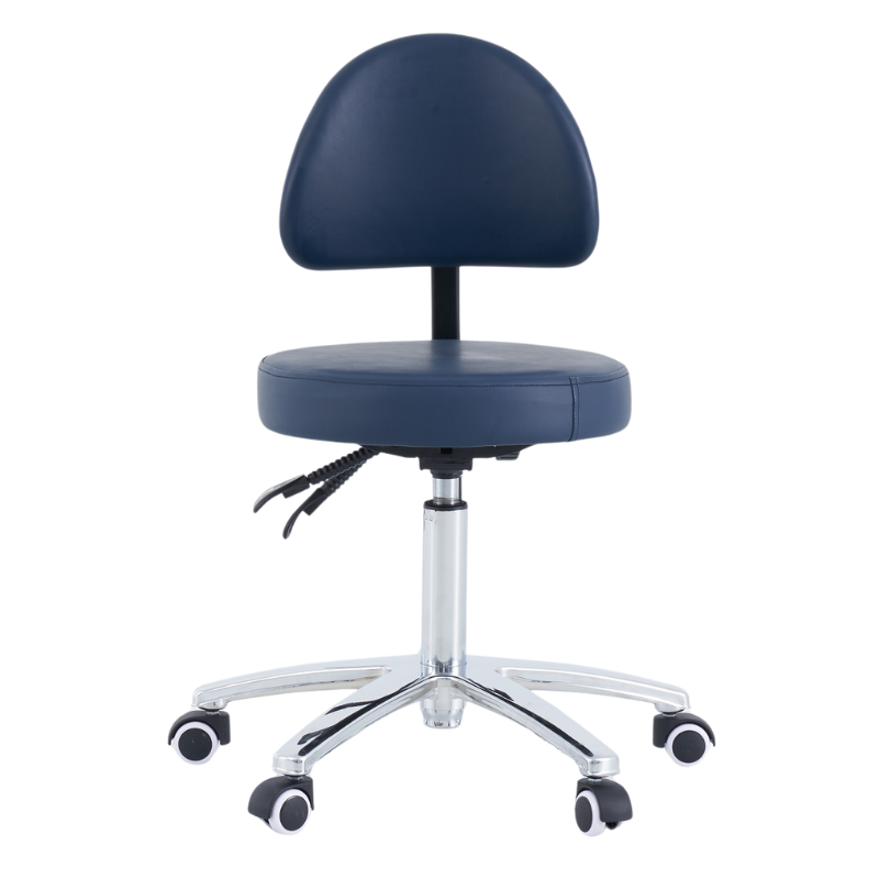 Pacific Medical Round Stool with Backrest