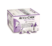 Load image into Gallery viewer, AccuChek Safe T Pro Plus Multi Depth Safety Lancets (Box of 200)
