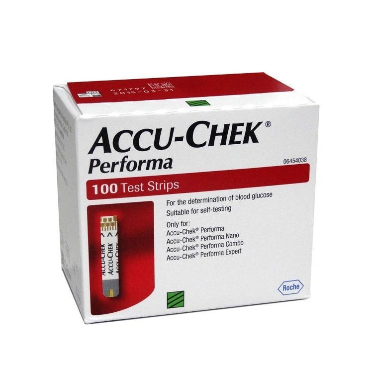 AccuChek Performa Glucose Test Strips (Box of 100)
