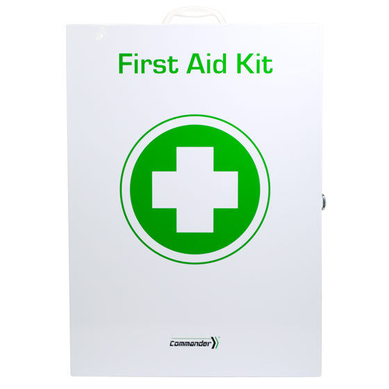 Commander High Risk Workplace First Aid Kit With Metal Wall Cabinet