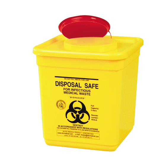 Sharps Safety Disposal Container 4.5L – HMGDirect