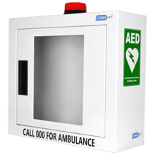 Load image into Gallery viewer, CARDIACT Alarmed AED Cabinet with Strobe Light 42 x 38 x 15.5cm
