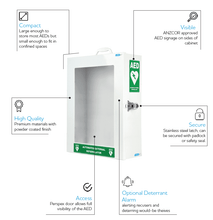 Load image into Gallery viewer, CARDIACT Standard AED Cabinet 45 x 35.5 x 14.5cm
