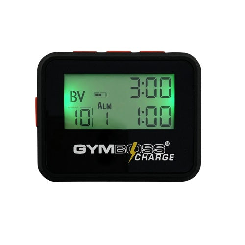 Gymboss Charge Interval Timer with Rechargeable Battery & Backlight