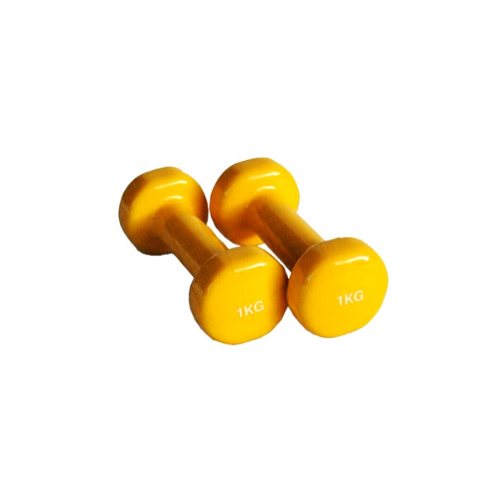 1kg Vinyl Coated Hex Dumbbells (Pair)