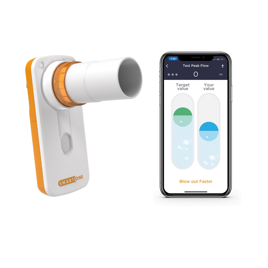 MIR Smart One Personal Peak Flow Meter With Smart App (PEF & FEV1)