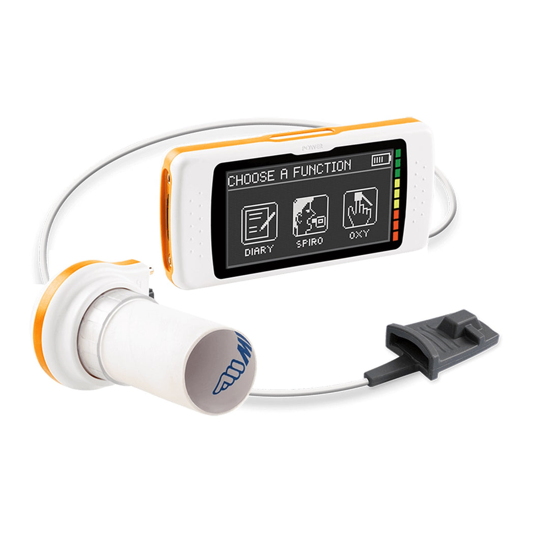 MIR Spirodoc Hand Held PC Spirometer With Touch Screen, Oximeter, 6 Minute Walk Test & 24h SpO2 Holter